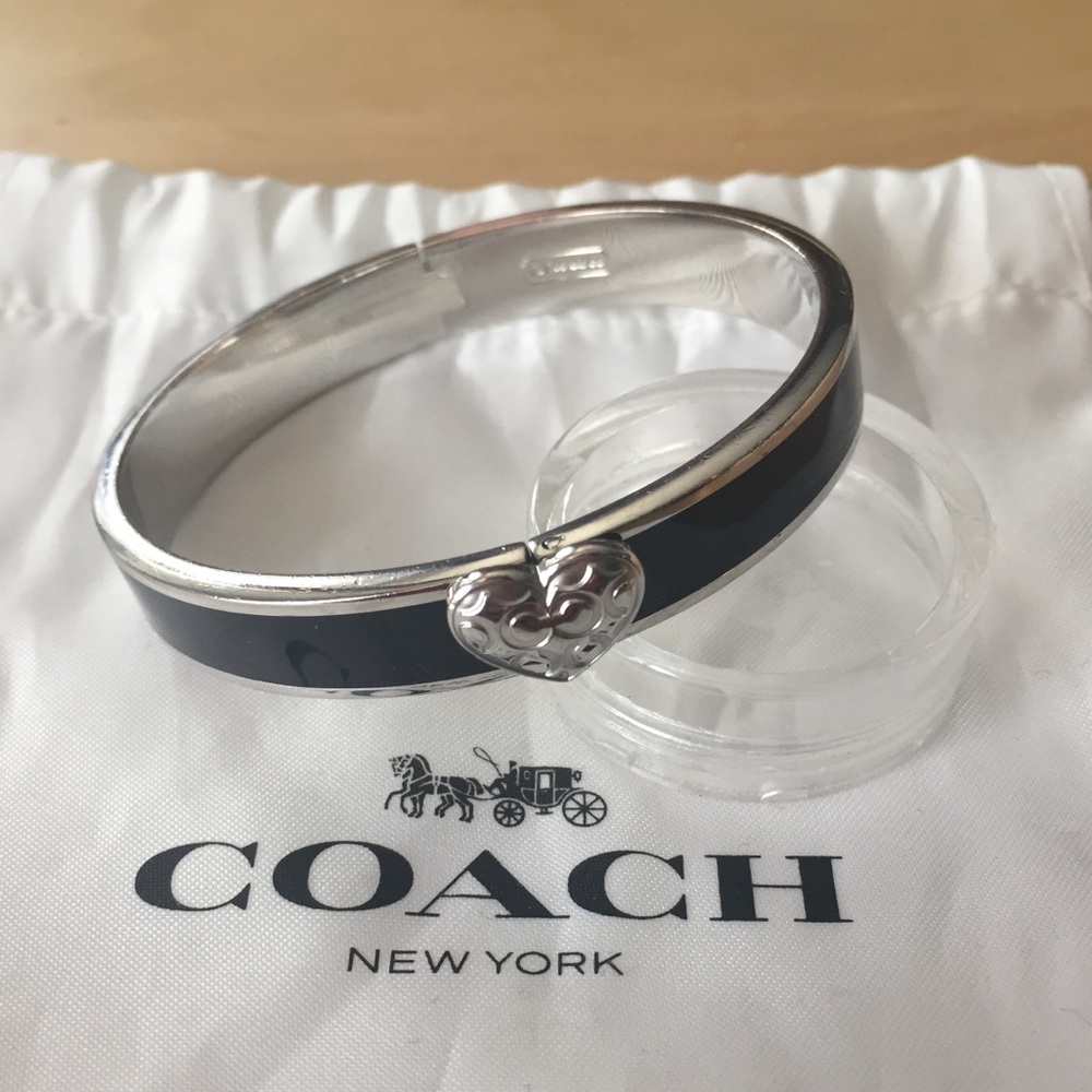 Coach hinged bangle bracelet